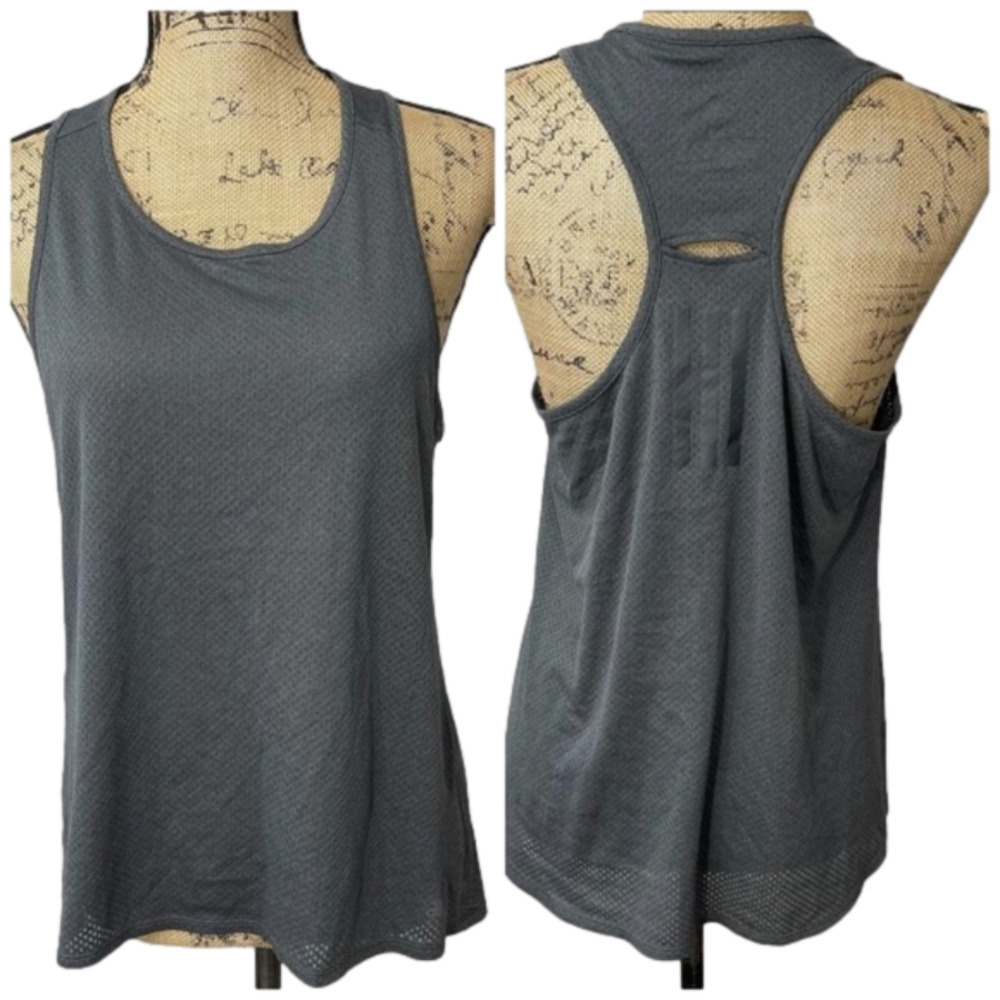 Adidas Keyhole Back Athletic Tank Hi low Lightweight Cover